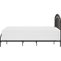 mystic dark brown king bed   