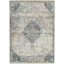 nadell white area rug  x    