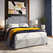 nadia gray queen bed   
