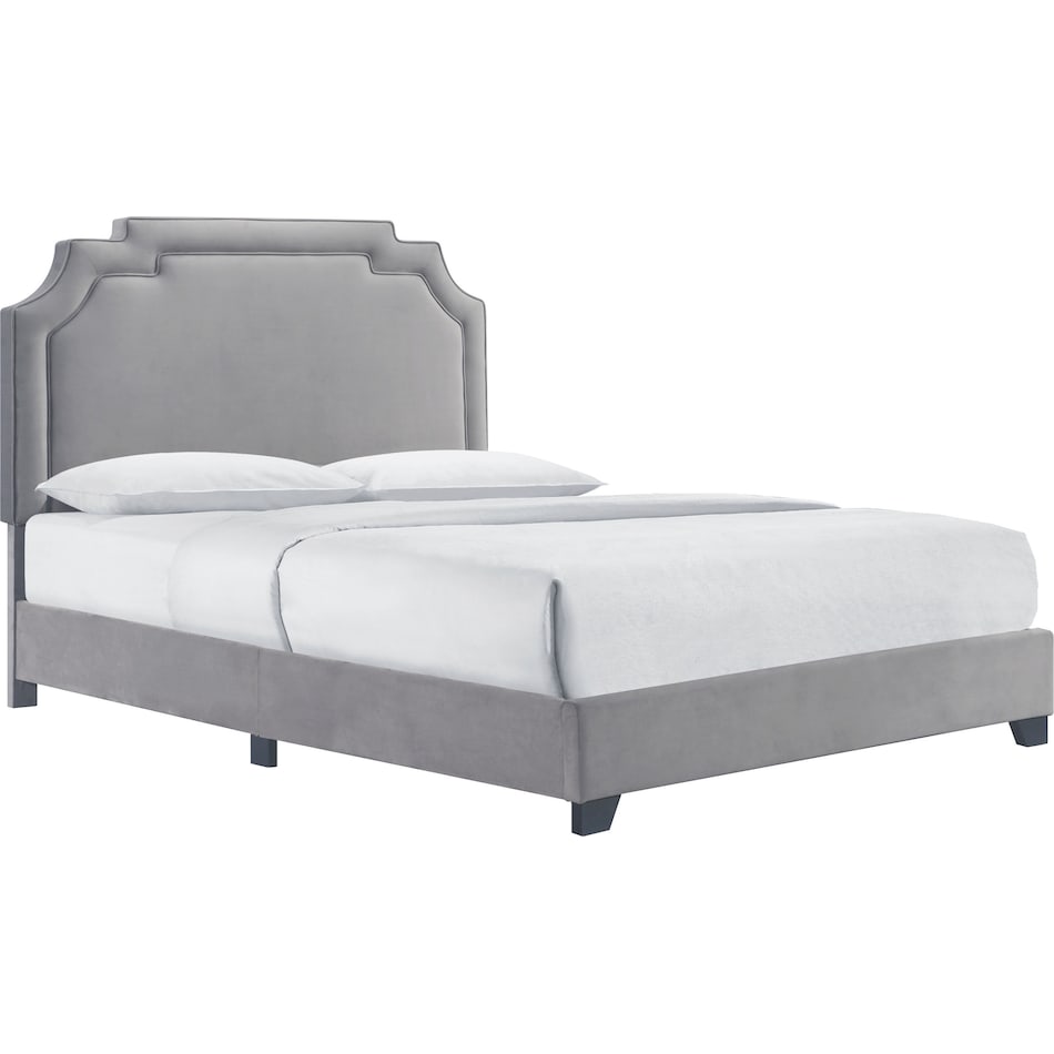 nadia gray queen bed   