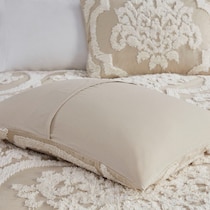 nadia light brown full queen bedding set   