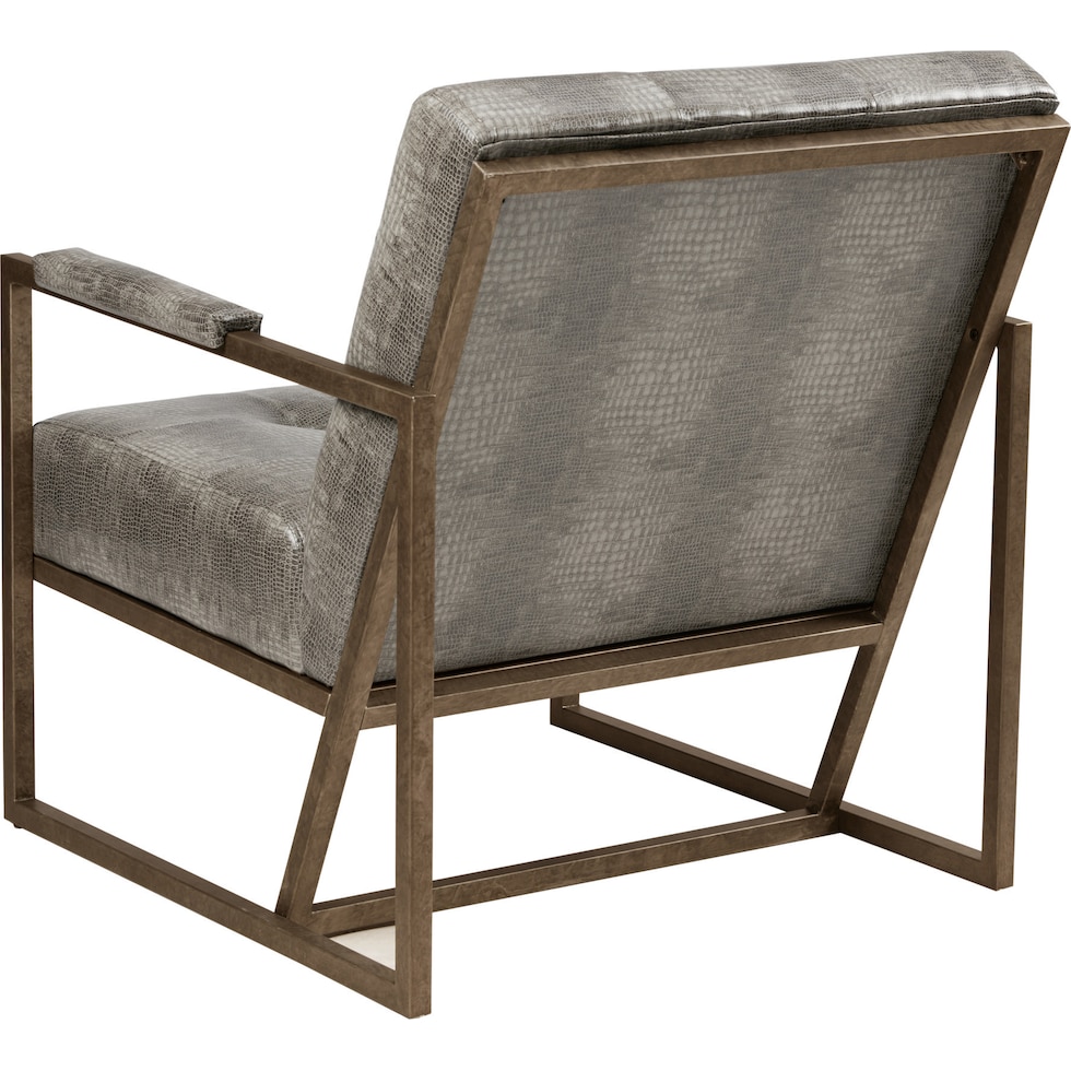 nadine gray accent chair   