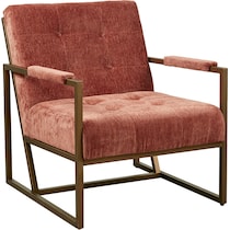 nadine red accent chair   