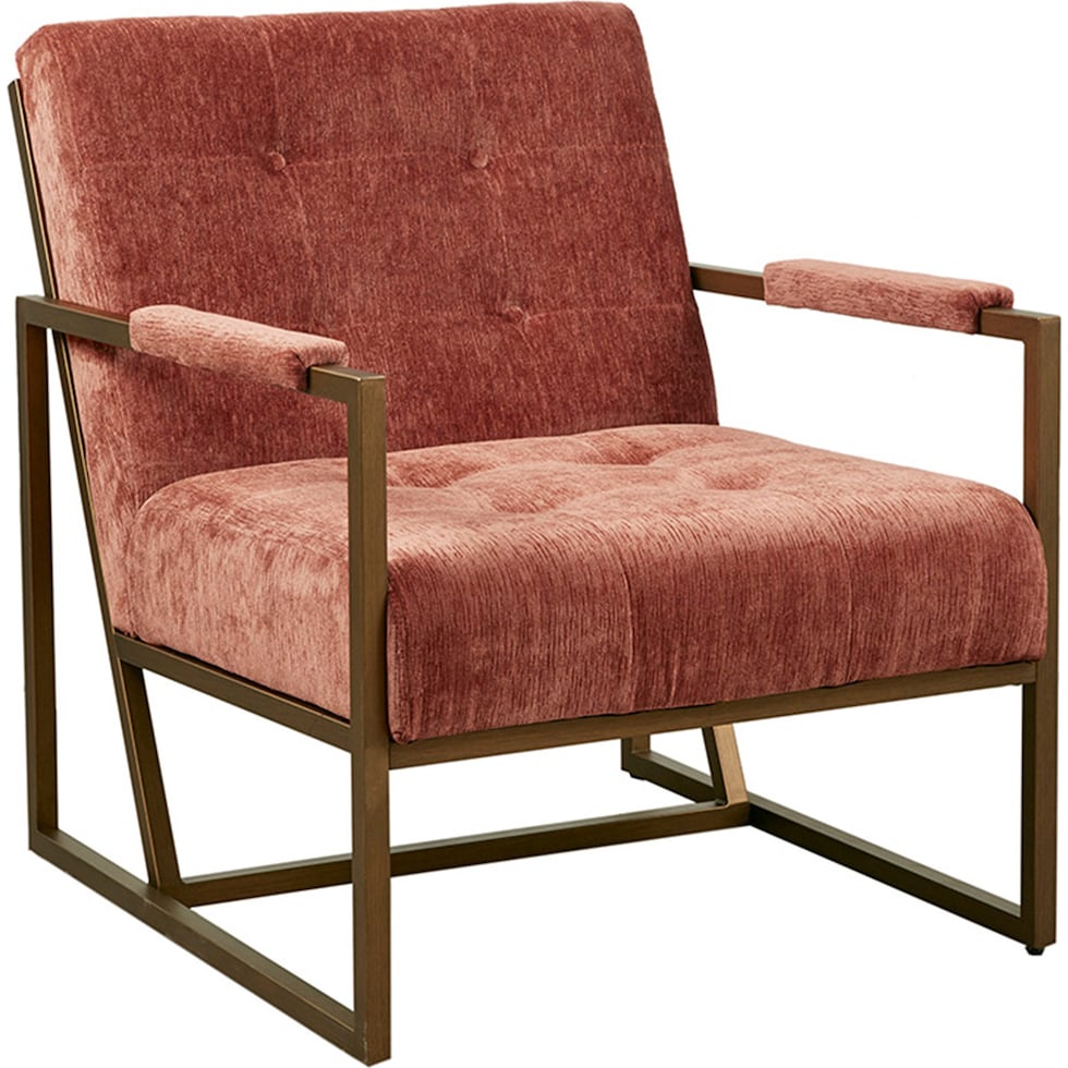 nadine red accent chair   