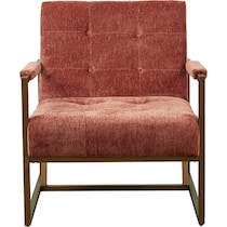 nadine red accent chair   