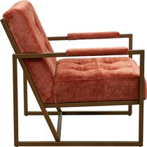 nadine red accent chair   