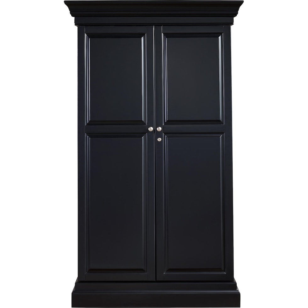 nadini black wine cabinet   