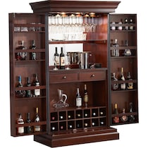 nadini dark brown wine cabinet   