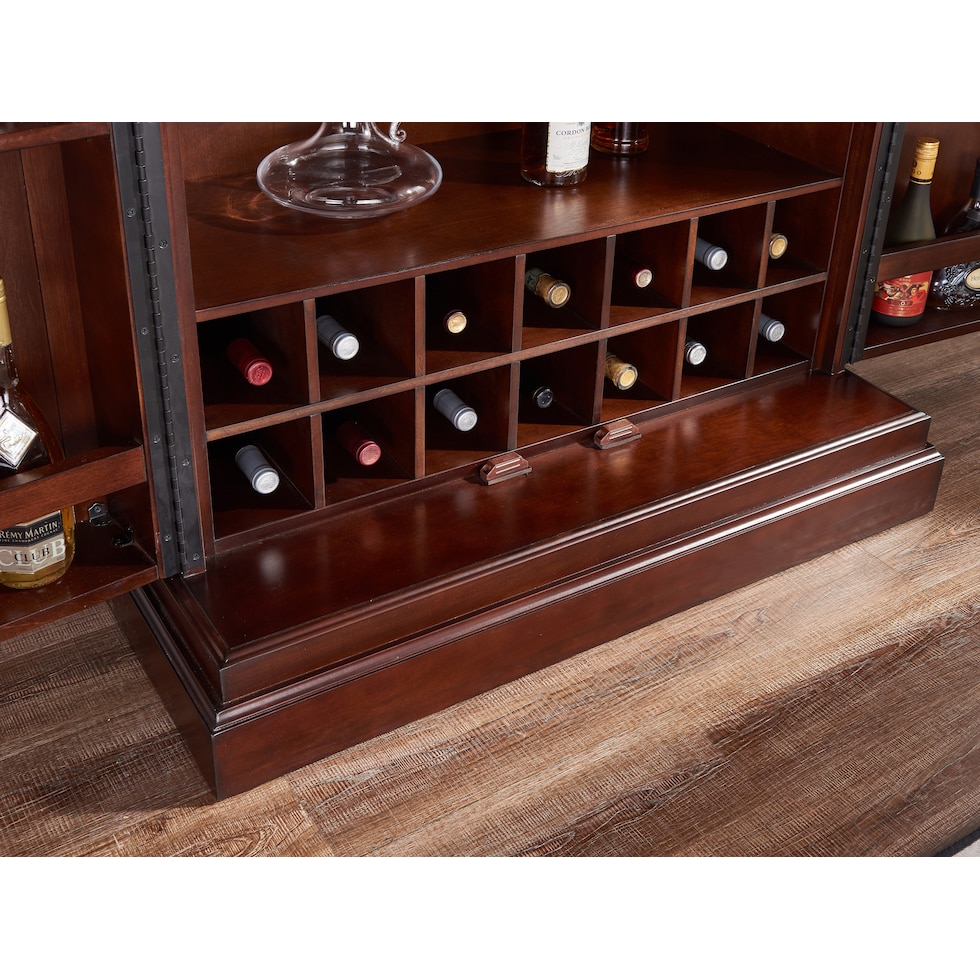 nadini dark brown wine cabinet   