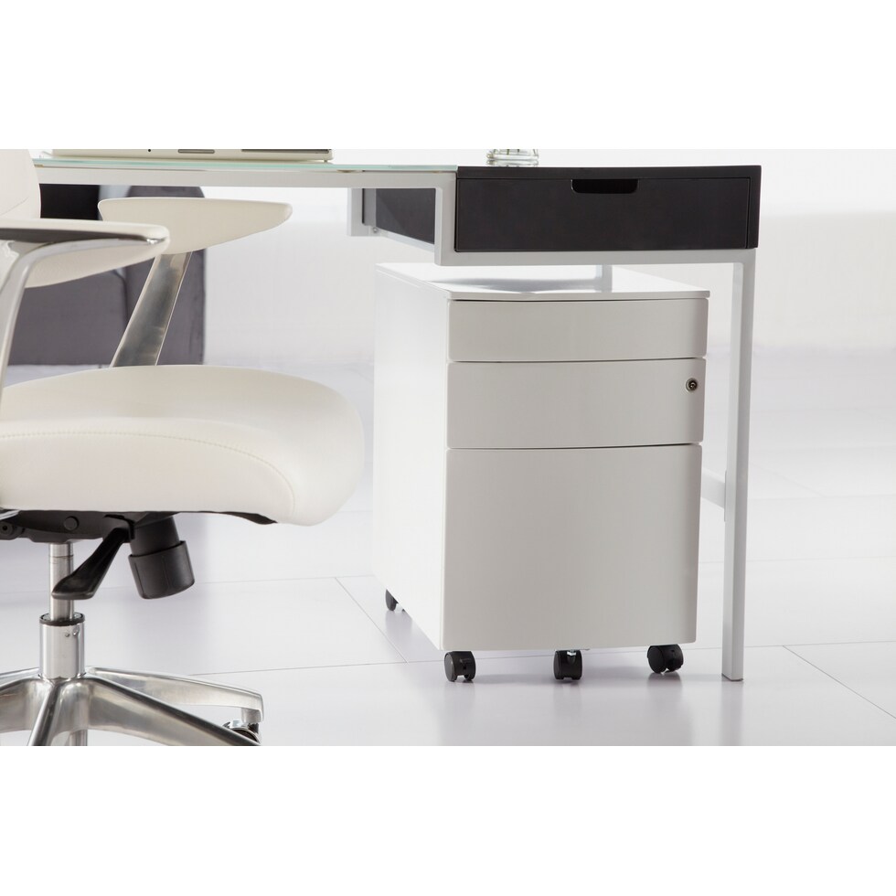 nadira white file cabinet   