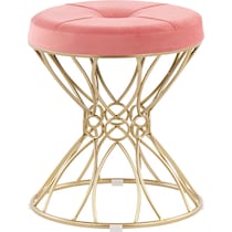 nailah gold vanity stool   