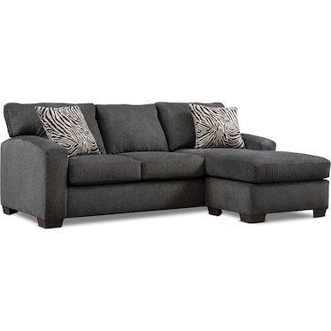 Nala 2-Piece Sectional with Chaise- Gray