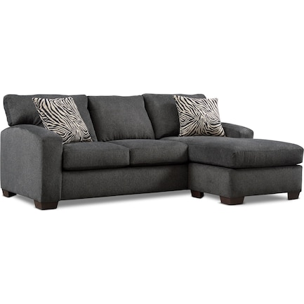 Nala 2 Piece Sectional With Chaise, Gray Sofa Sectionals