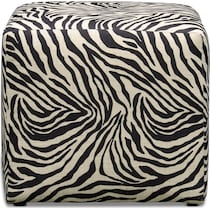 nala zebra ottoman   