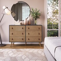 nalda light brown dresser   