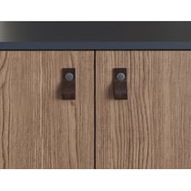 nalda natural blue accent cabinet   