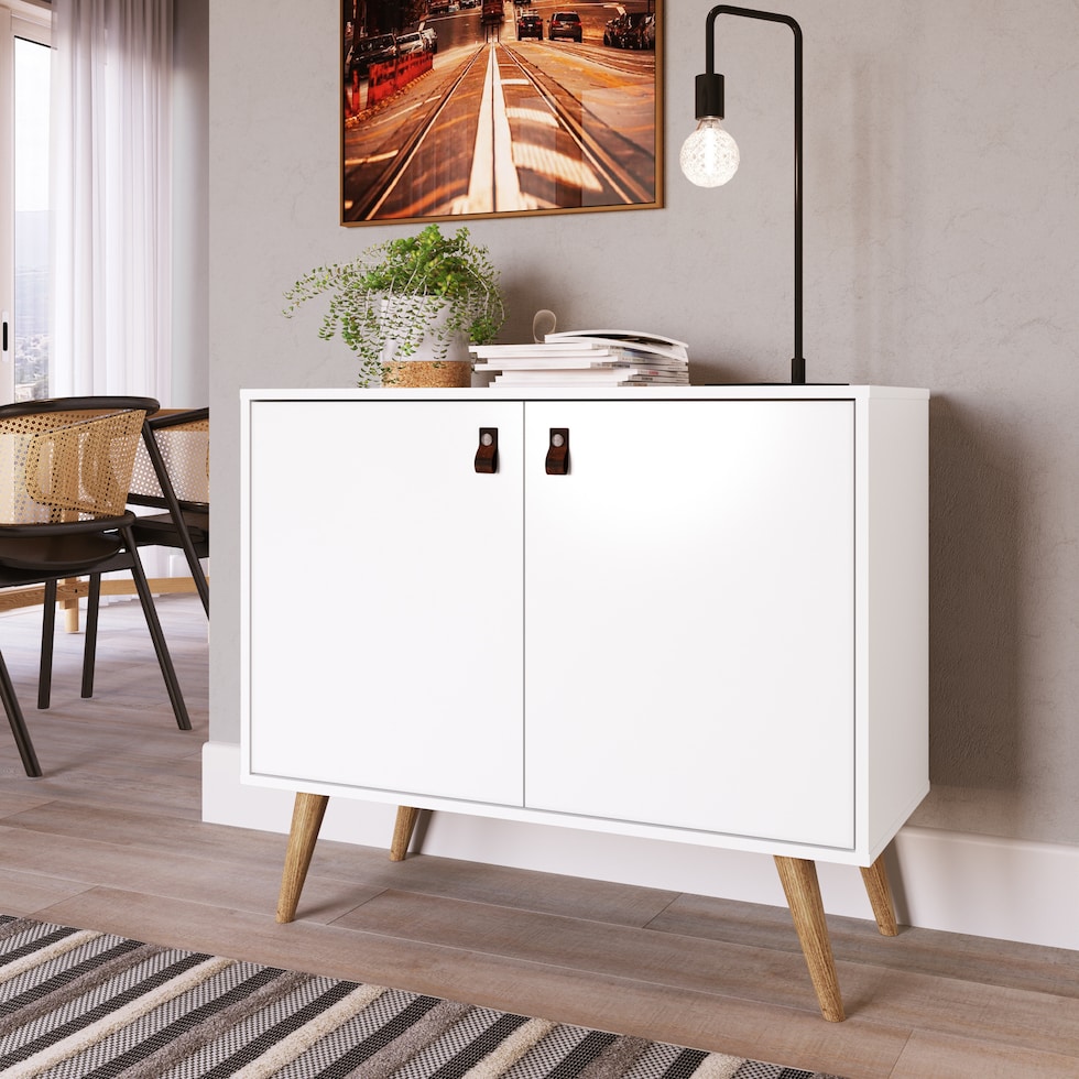 nalda white accent cabinet   