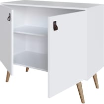 nalda white accent cabinet   