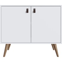 nalda white accent cabinet   