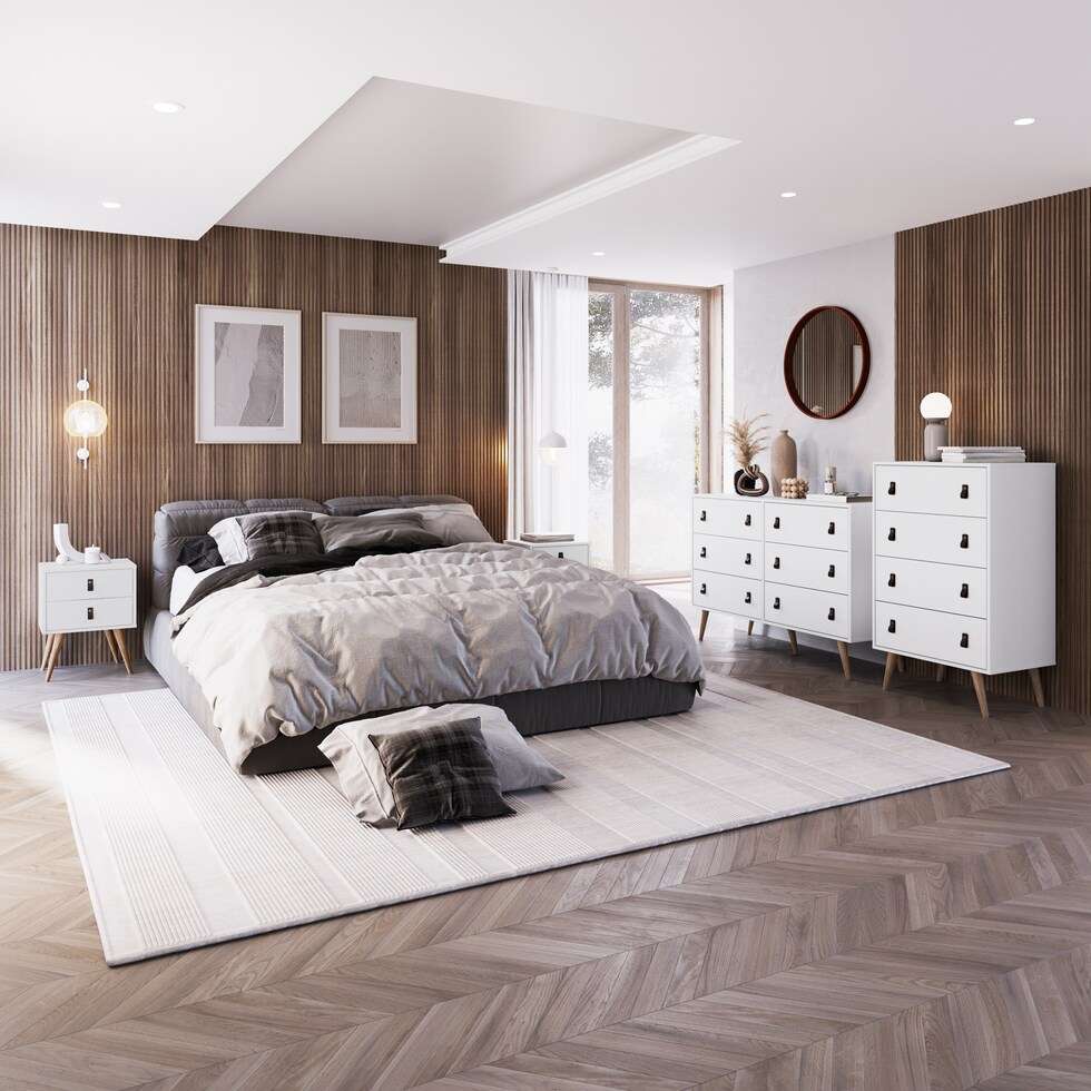 nalda white dresser   