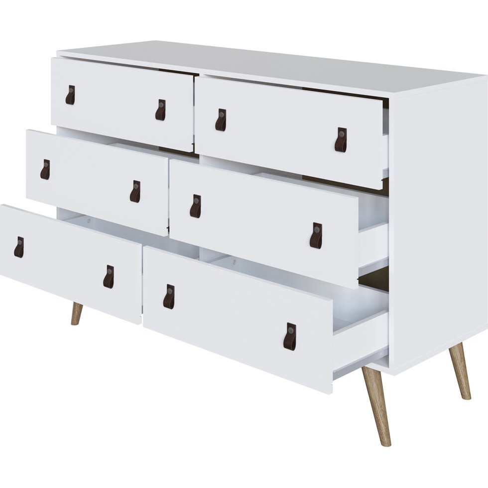 nalda white dresser   