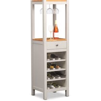 nantucket dining maple maple and white wine cabinet   