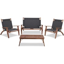 nantucket brown outdoor dinette   