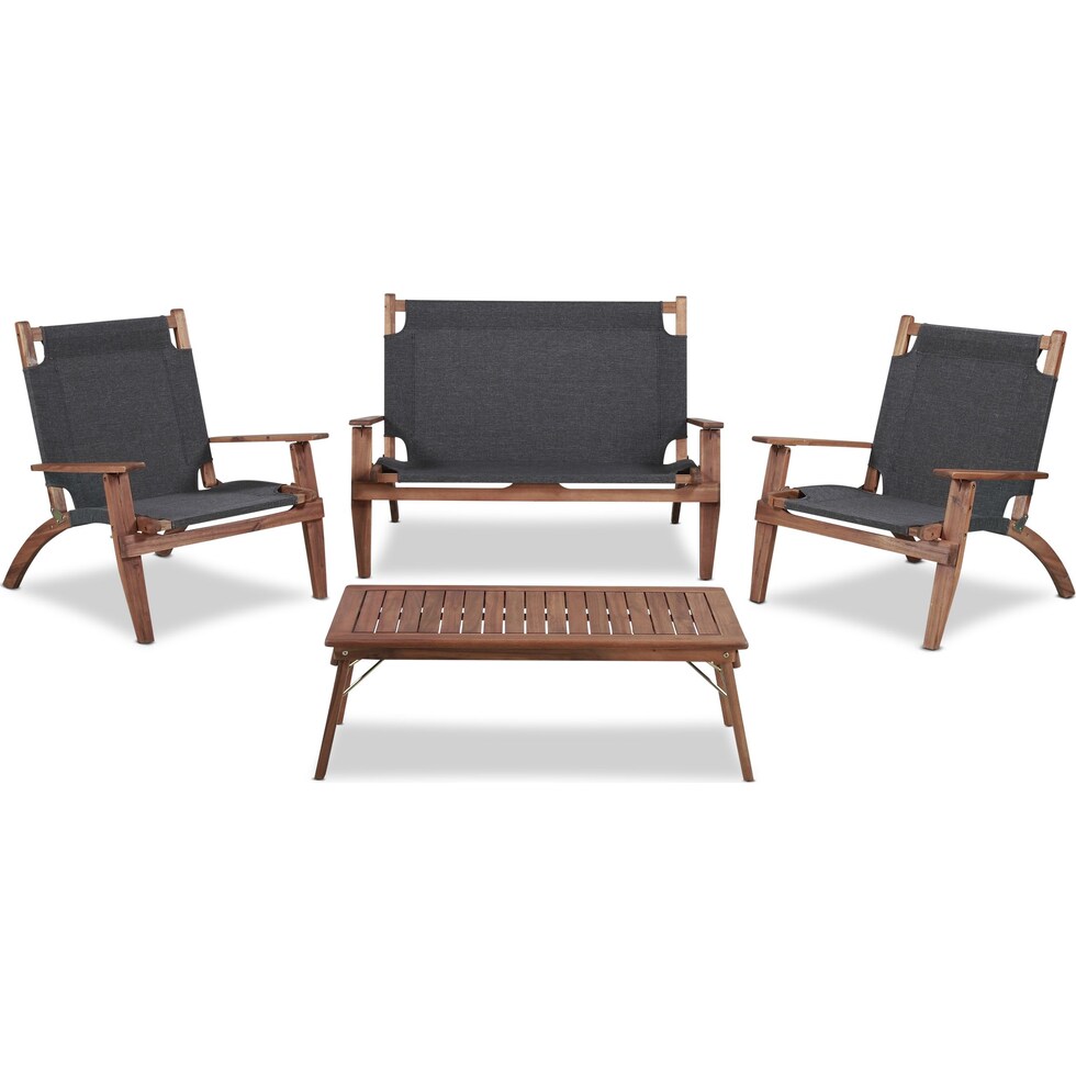 nantucket brown outdoor dinette   
