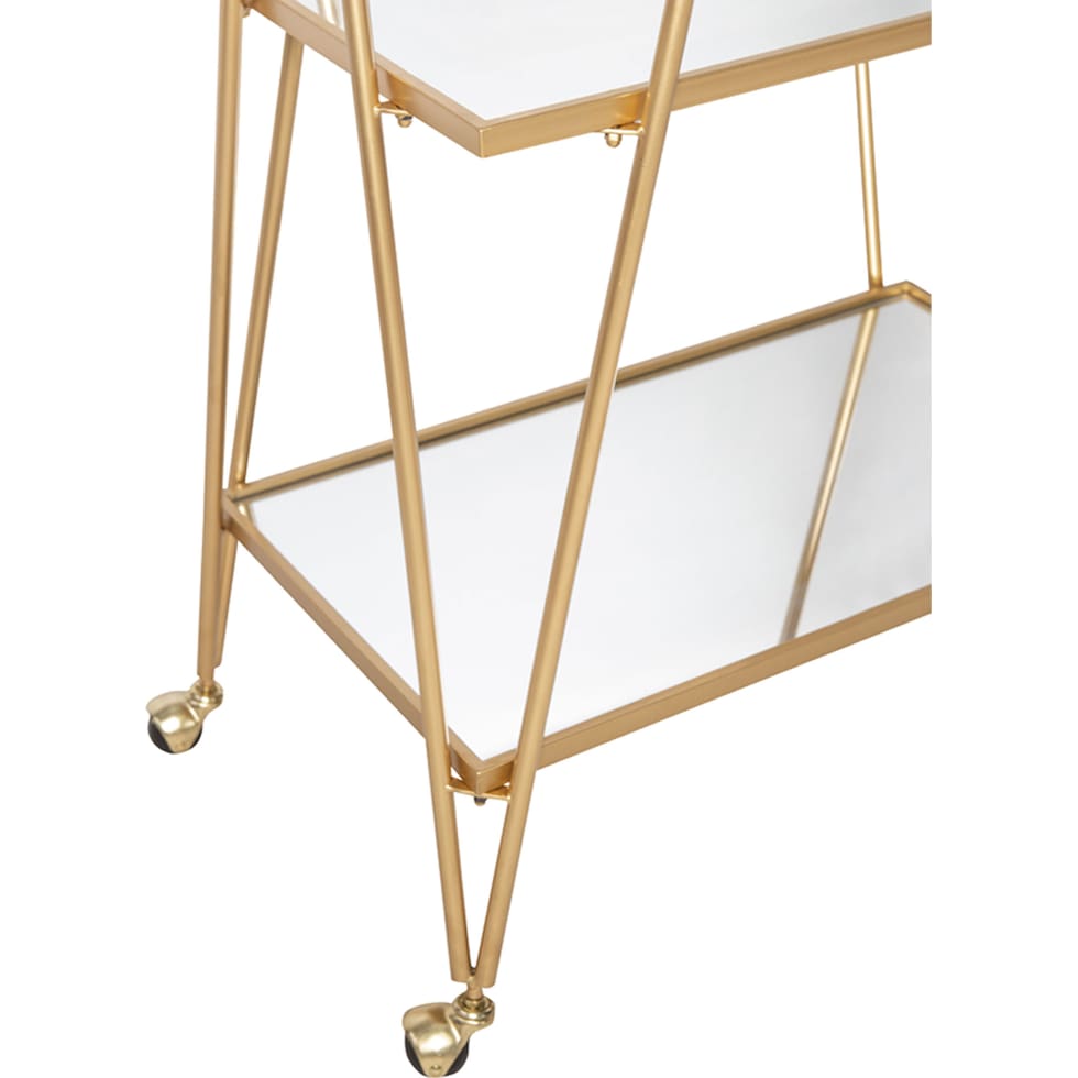 naomi gold bar cart   