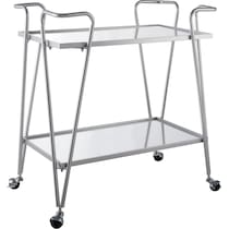 naomi silver bar cart   