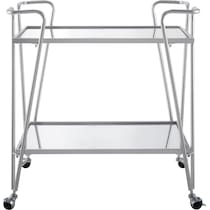 naomi silver bar cart   