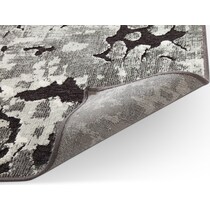 napa gray black gray area rug  x    