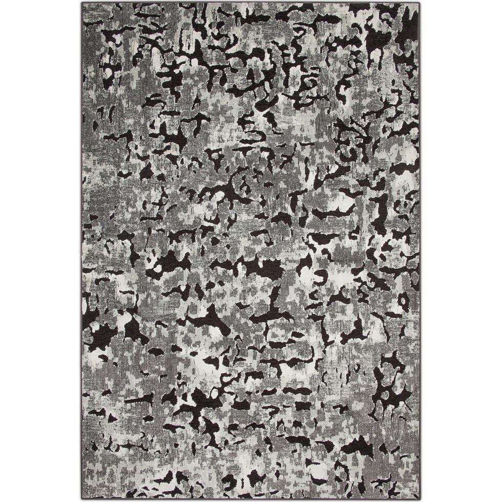 napa gray black gray area rug  x    