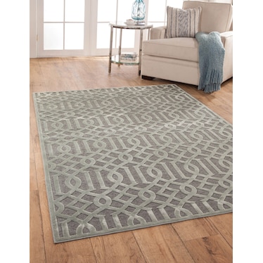 Napa 5' x 8' Area Rug - Silver