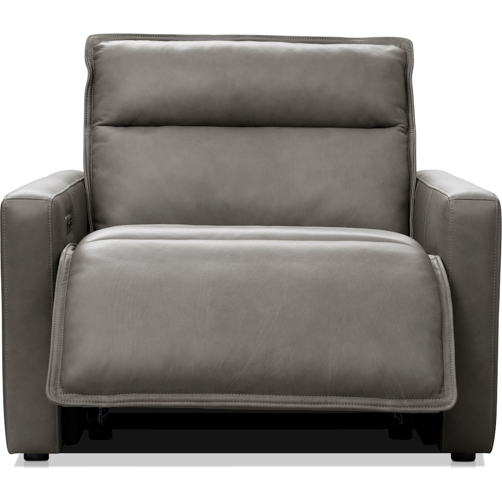 napa gray recliner   