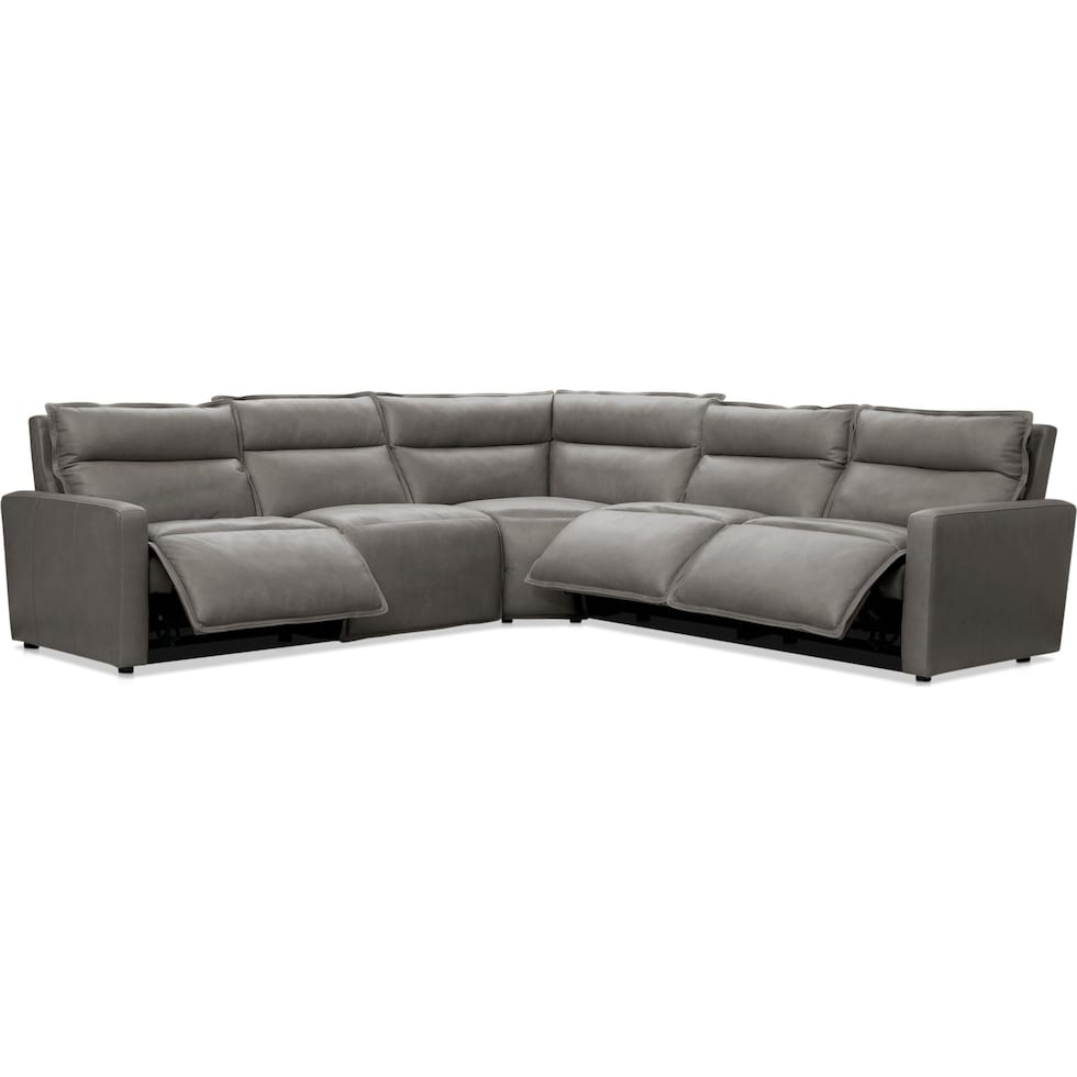 napa gray sectional   