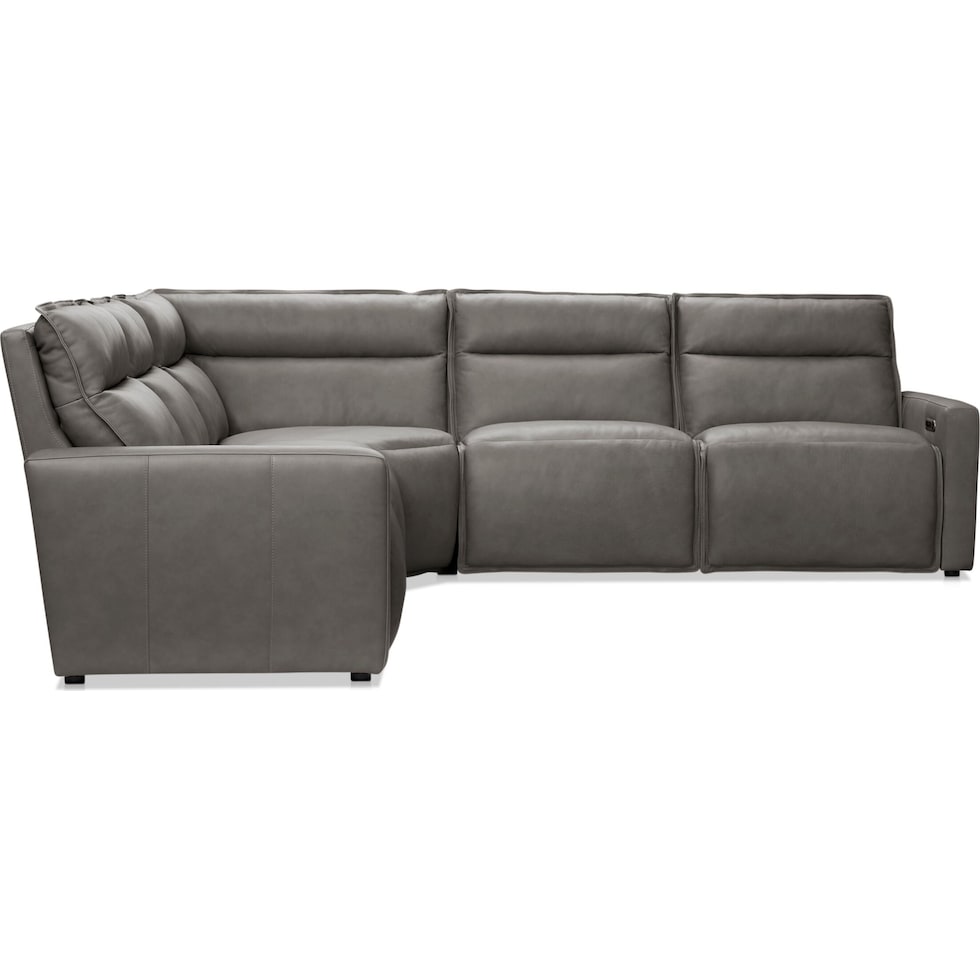 napa gray sectional   