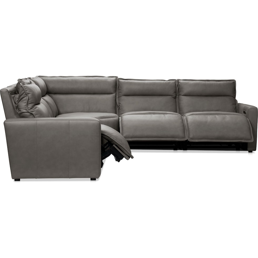 napa gray sectional   