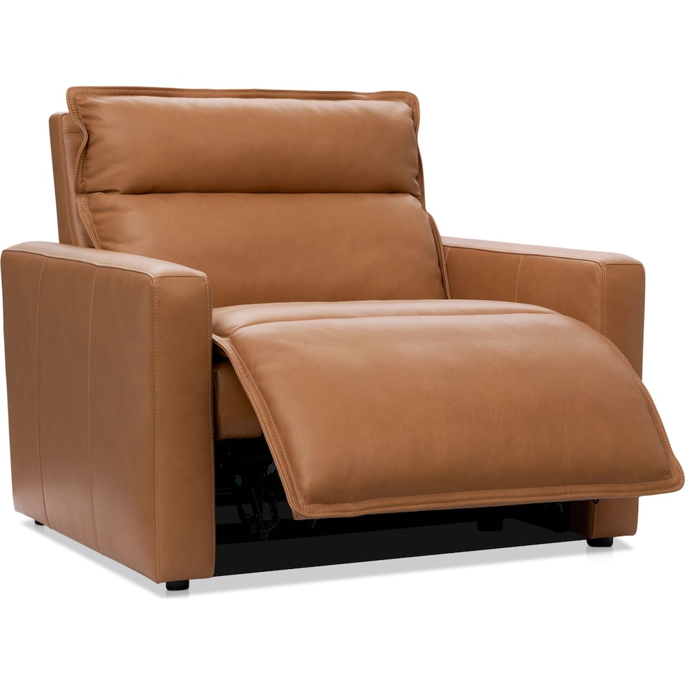 napa light brown recliner   