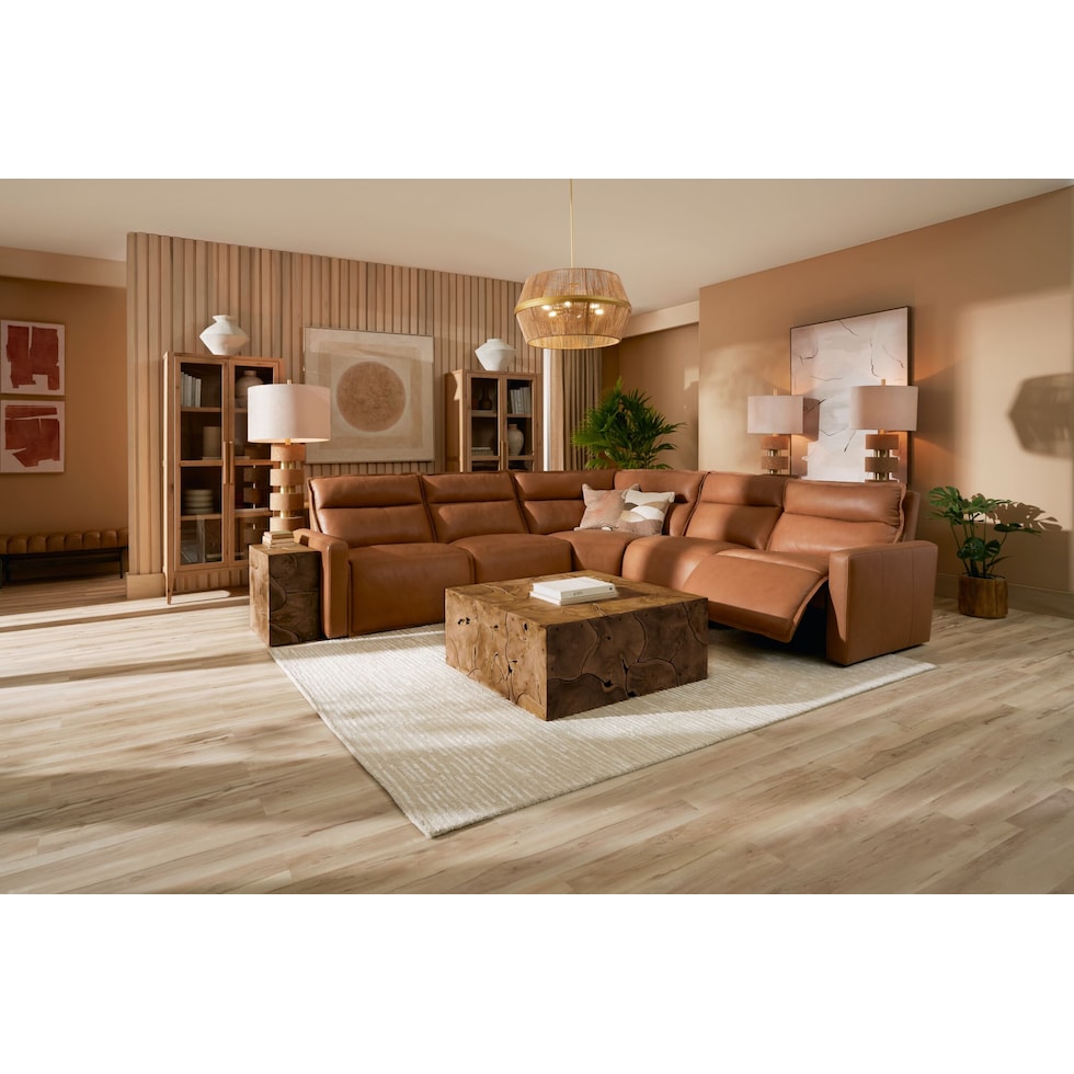 napa light brown sectional   