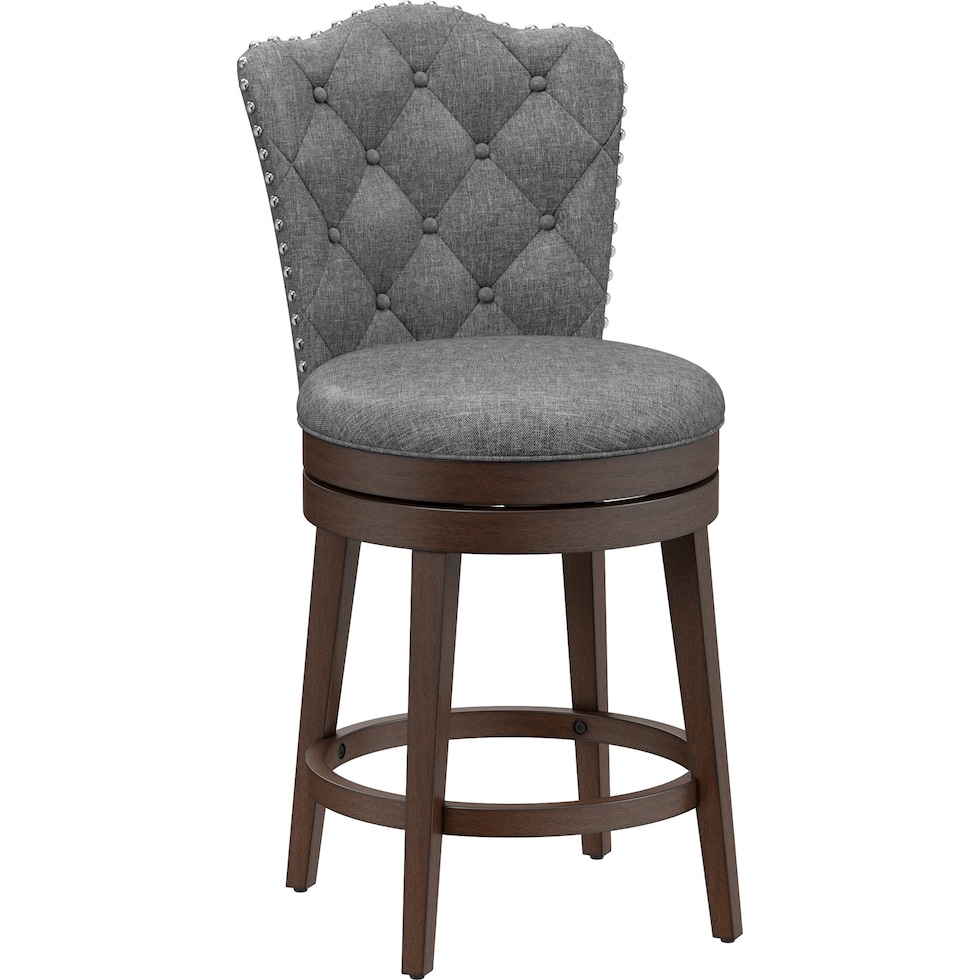naples gray counter height stool   