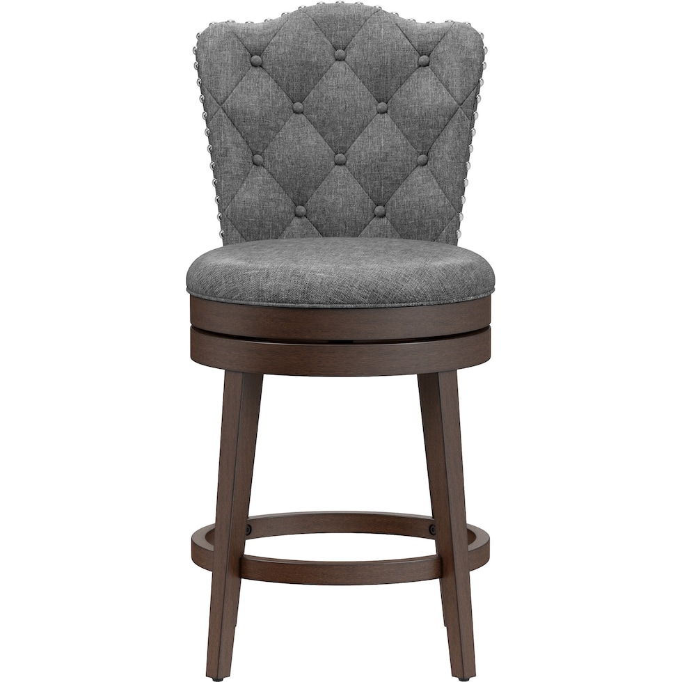 naples gray counter height stool   