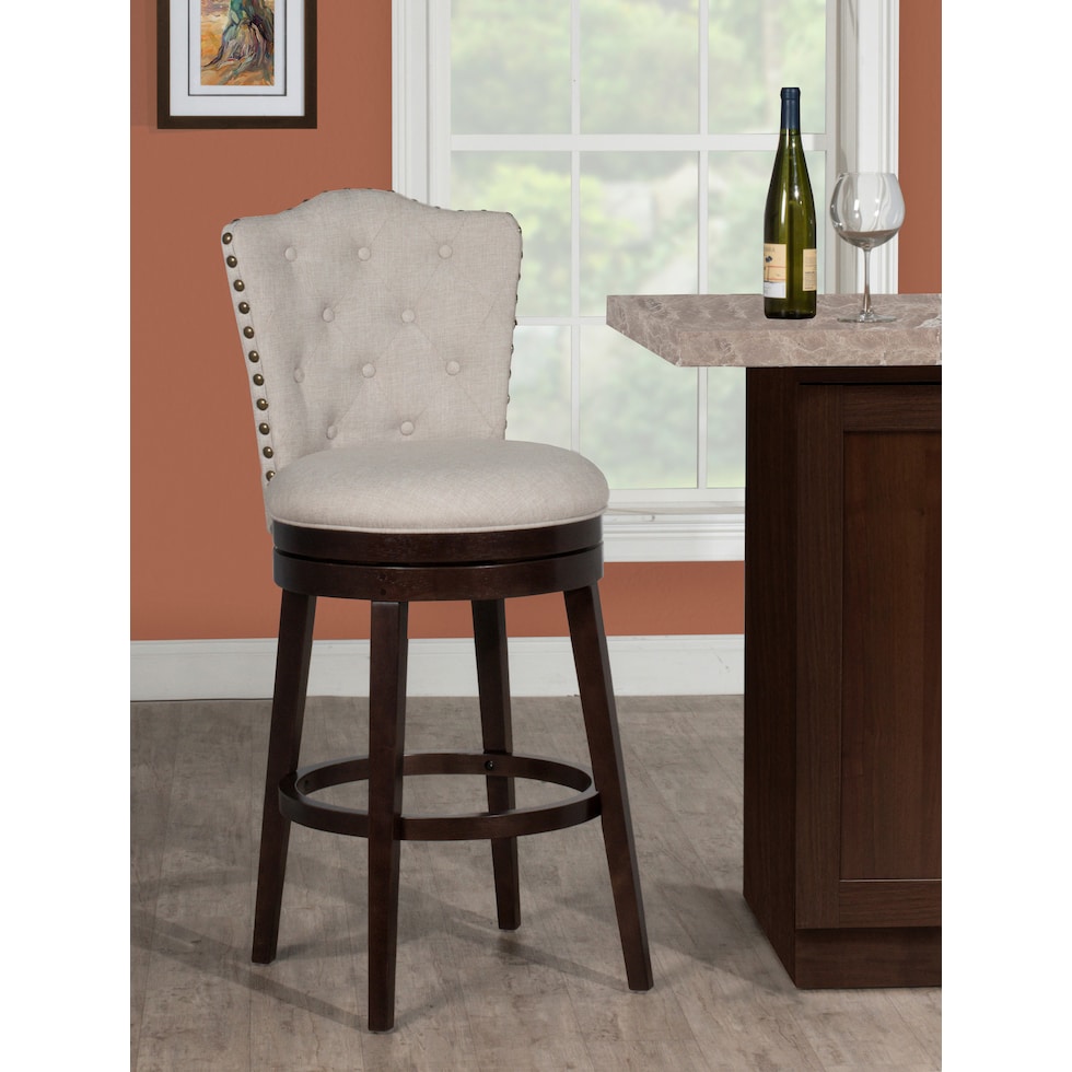 naples white bar stool   