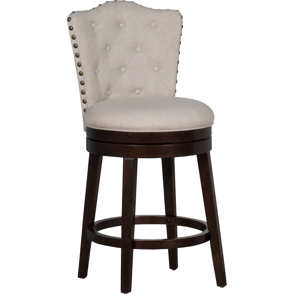 naples white counter height stool   