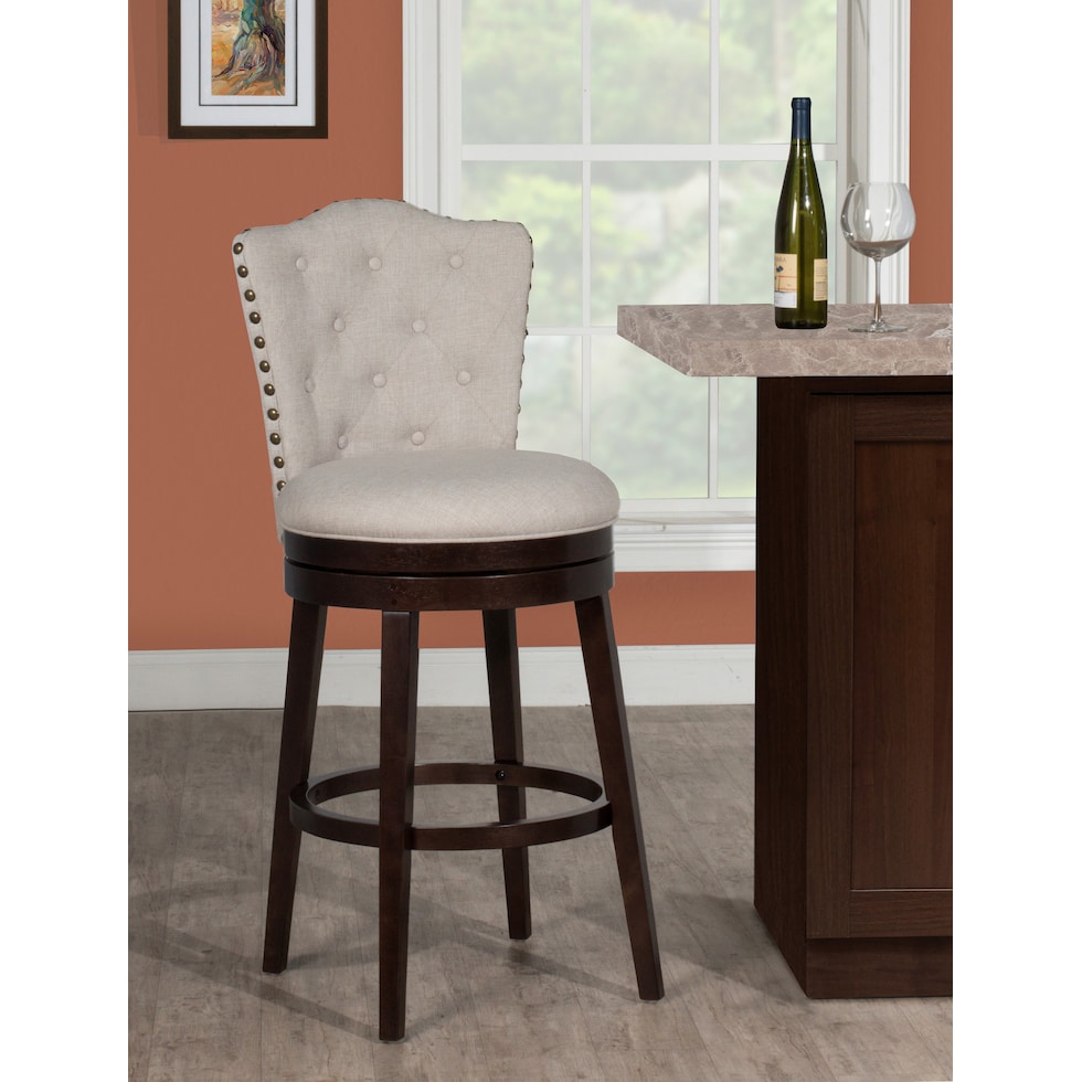 naples white counter height stool   