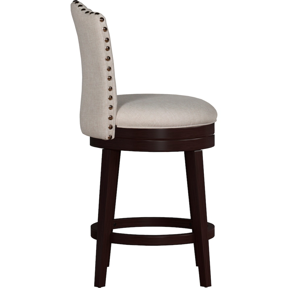 naples white counter height stool   