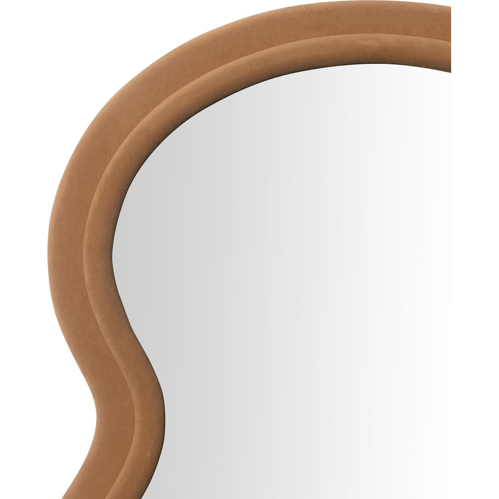 nara dark brown floor mirror   