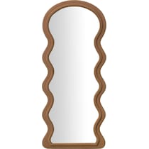 nara dark brown floor mirror   