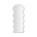 nara white floor mirror   