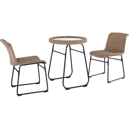 Narragansett 3-Piece Outdoor Table and 2 Chairs Set
